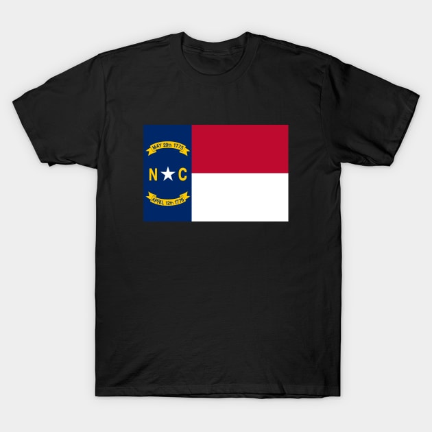 Flag of North Carolina T-Shirt by brigadeiro